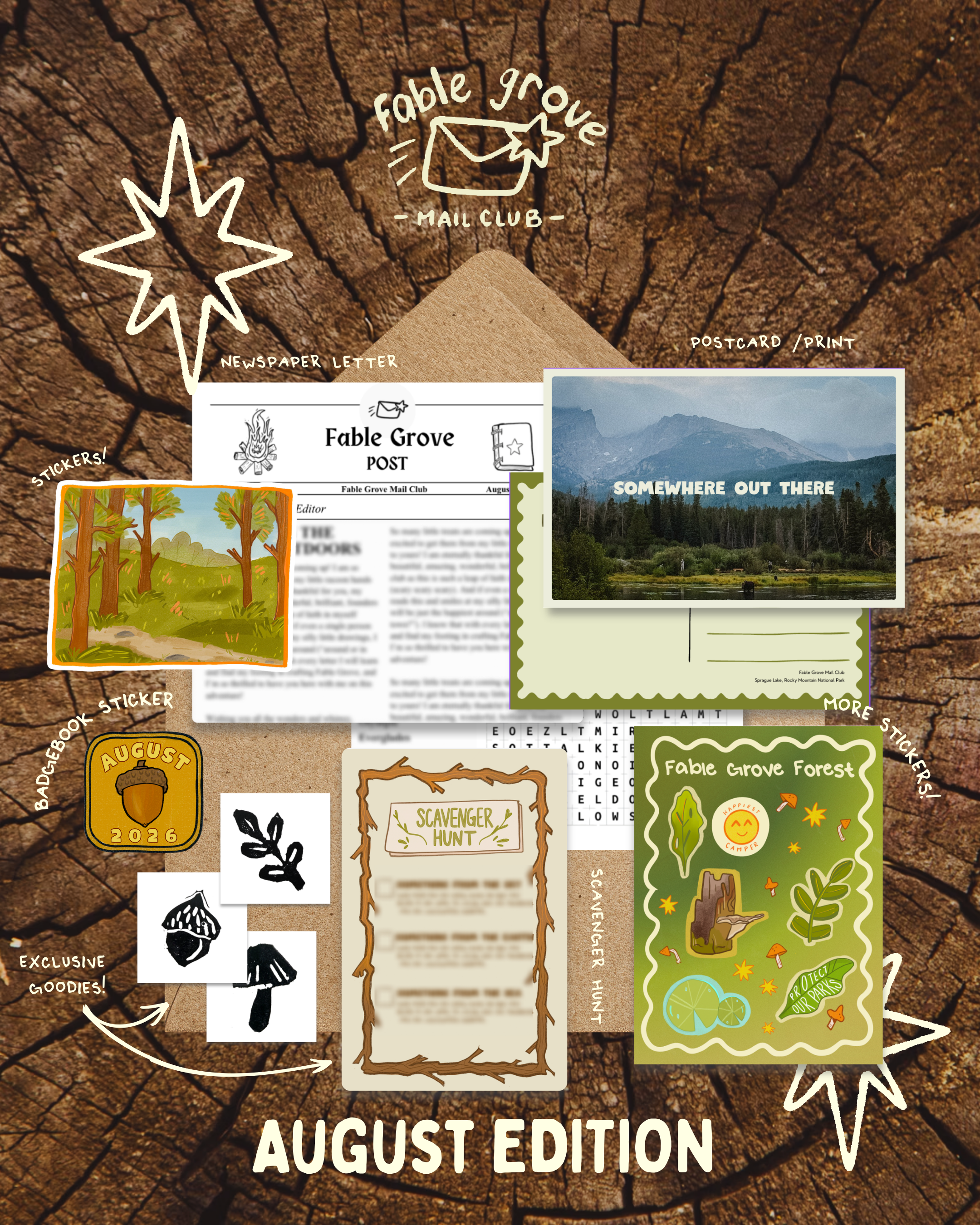 Fable Grove Mail Club Past Letters - AUGUST 2026